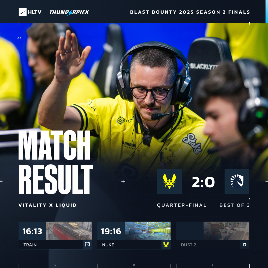 🎮落后看超巨!BLAST赏金赛S2:蜜蜂2-0横扫液体,挺进四强